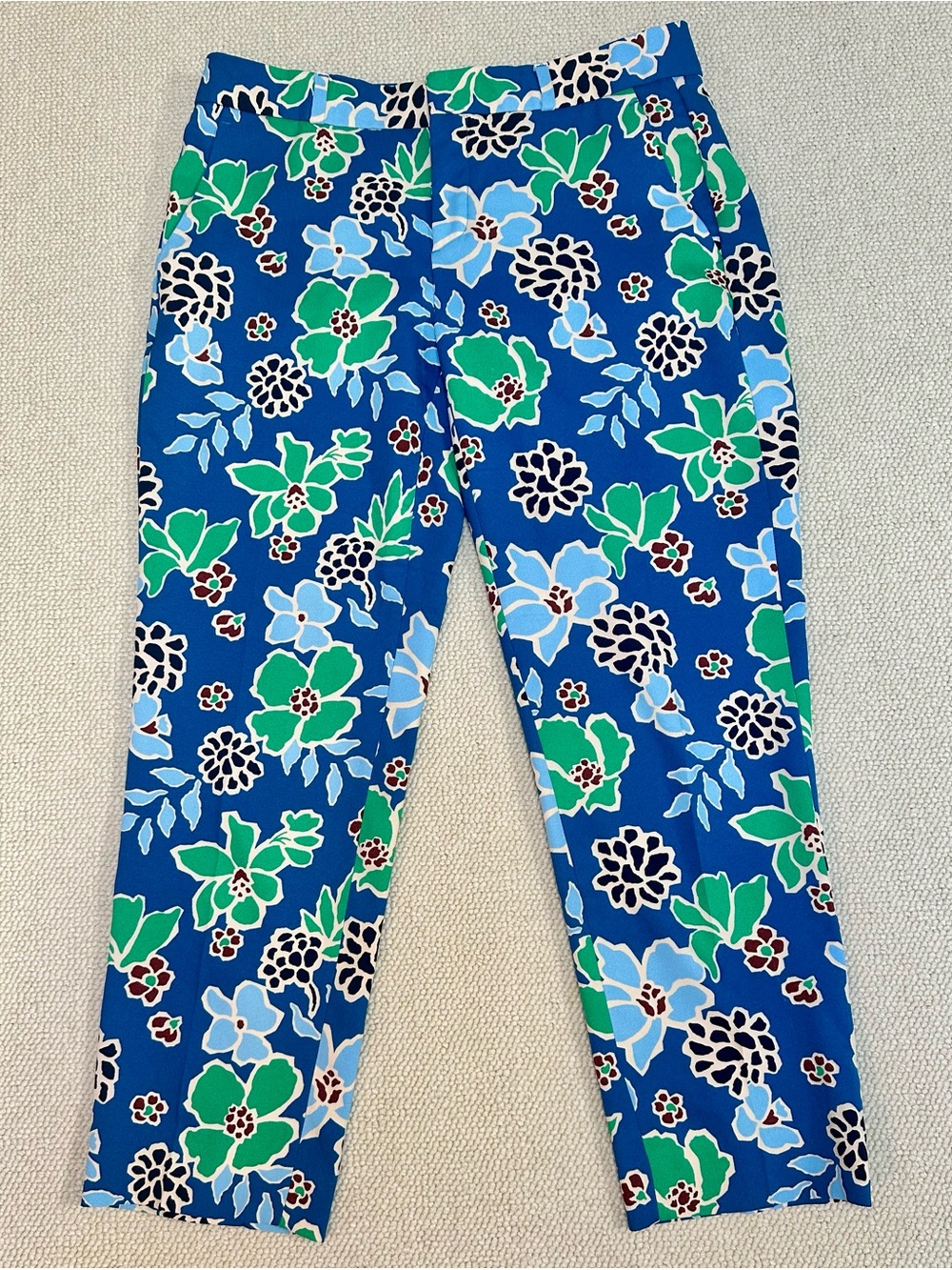 Banana Republic Avery Floral Pants 6 Business Casual Elevated Everyday Soft